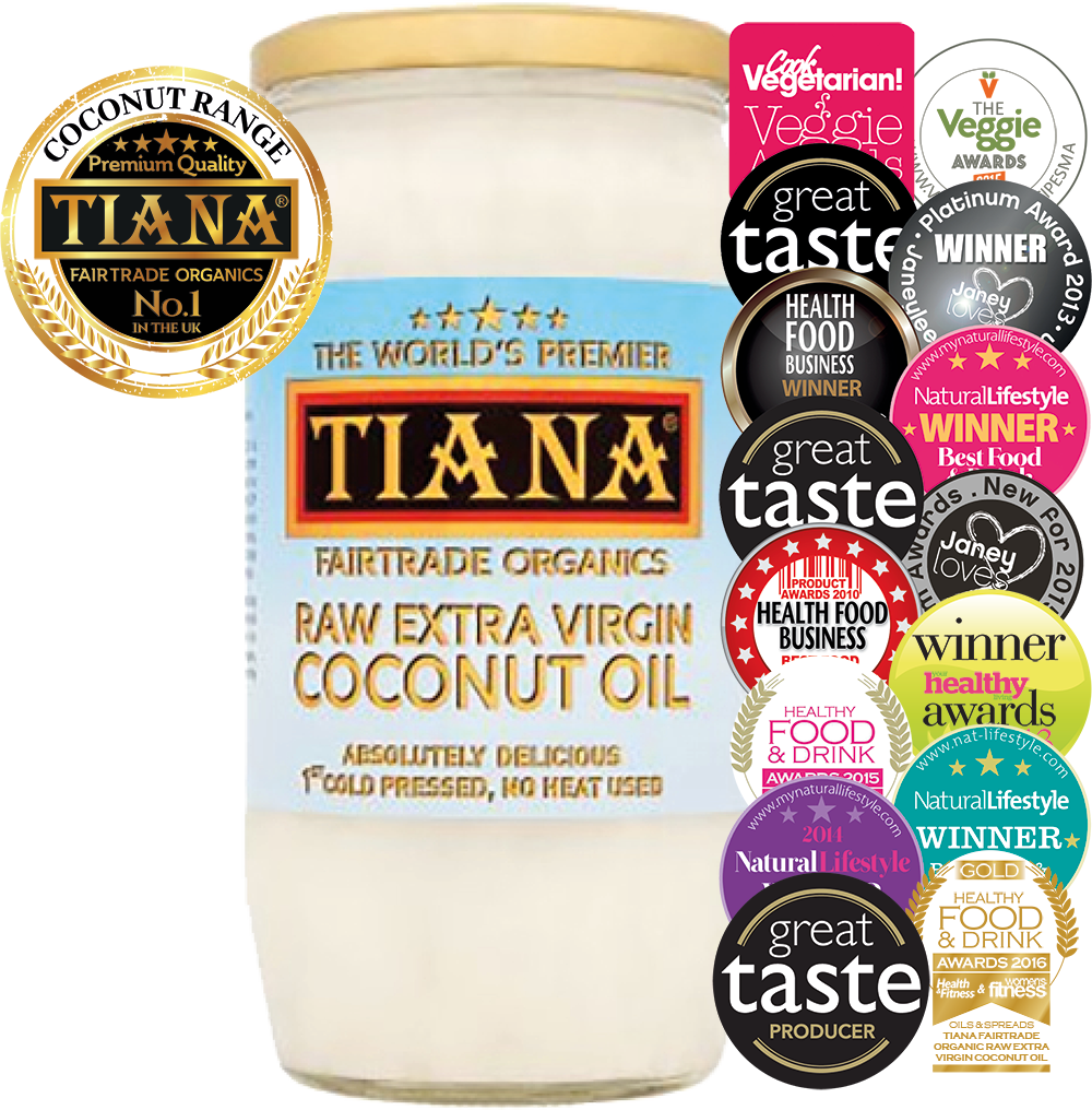  TIANA® Fairtrade Organic Raw Extra Virgin Coconut Oil – UK’s No.1 for Cooking, Beauty & Wellness 750ml 