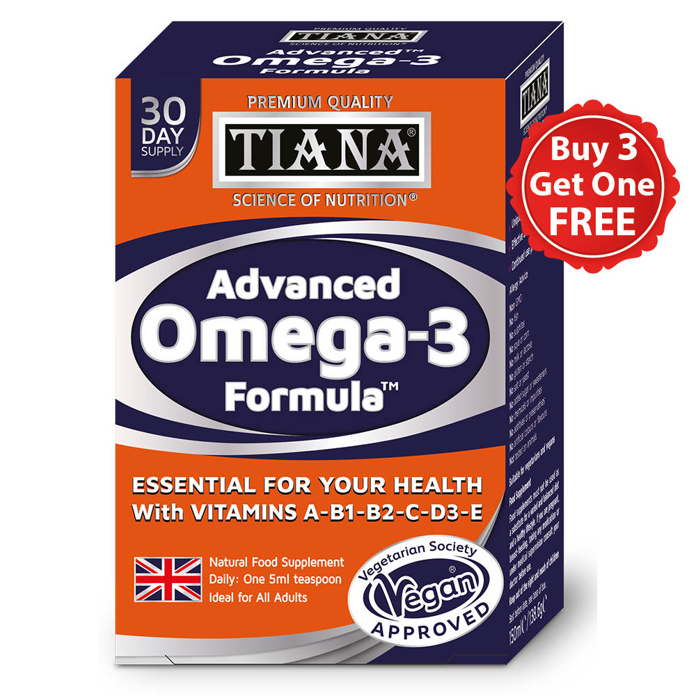 TIANA Vegan Advanced Omega-3 Liquid Multivitamin 3 for 2, 90 days supply