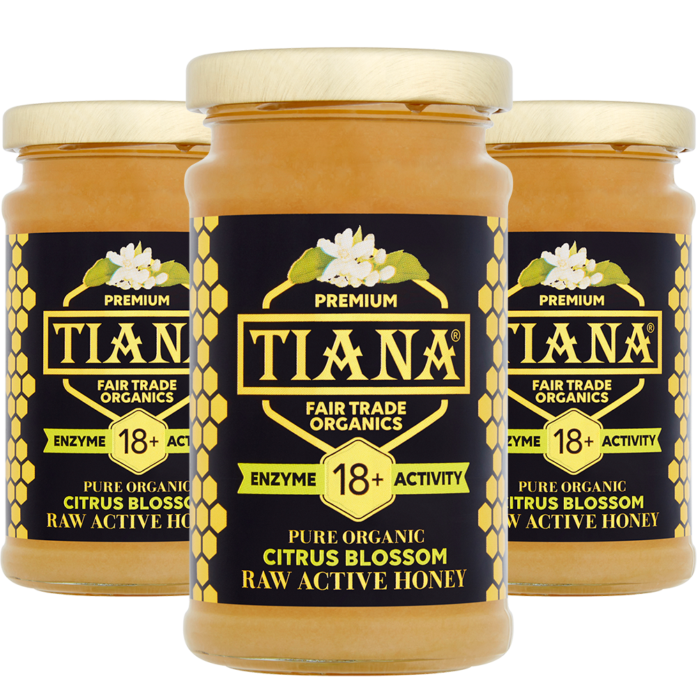 TIANA Pure Organic Raw Citrus Blossom Honey 18+, Offer 3 for 2