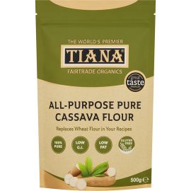 TIANA Fairtrade Organics Gluten-Free All-Purpose Cassava Flour  X12 - rrp. £59.88
