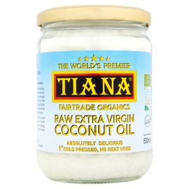 TIANA Fairtrade Organics Raw Extra Virgin Coconut Oil - rrp. £14.99