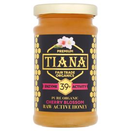 TIANA Fairtrade Organics Raw Active Cherry Blossom Honey 39+  X12 - rrp. £299.88