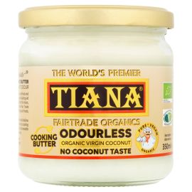TIANA Fairtrade Organics Odourless Virgin Coconut Cooking Butter  X24 - rrp. £119.76