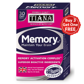 TIANA Vegan Advanced Memory Oil, 3 for 2, 90 days supply