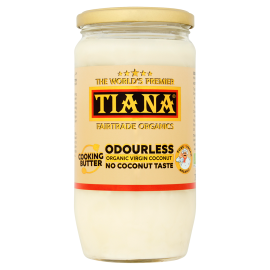 TIANA Fairtrade Organic Virgin Coconut Odourless Cooking Butter, 750ml