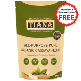 TIANA Fairtrade Organics All-Purpose Gluten Free Cassava Flour