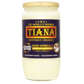 TIANA Fairtrade Organics Omega-3 Virgin Coconut Cooking Butter - rrp. £18.99