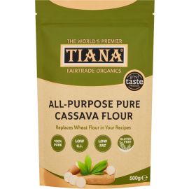 TIANA Fairtrade Organics Gluten-Free All-Purpose Cassava Flour - rrp. £5.49
