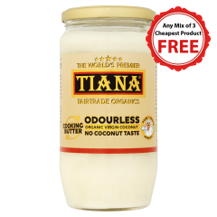 TIANA Fairtrade Organics Odourless Virgin Coconut Butter 750ml