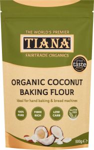 TIANA Fairtrade Organics Low-Carb Gluten-Free Coconut Flour - rrp. £4.99