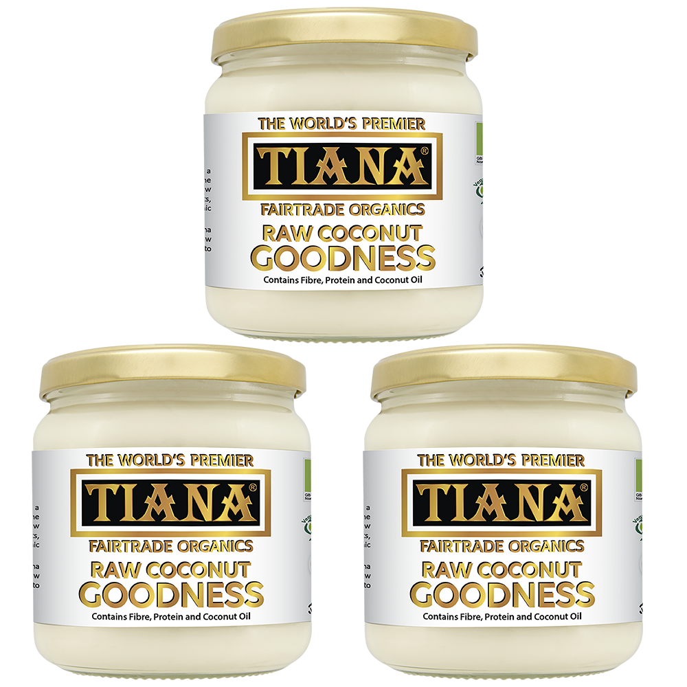 TIANA Fairtrade Organic Raw Coconut Goodness, 3 for 2