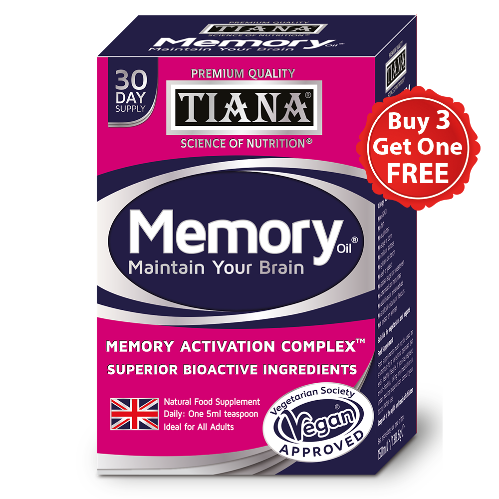 TIANA Vegan Advanced Memory Oil, 3 for 2, 90 days supply