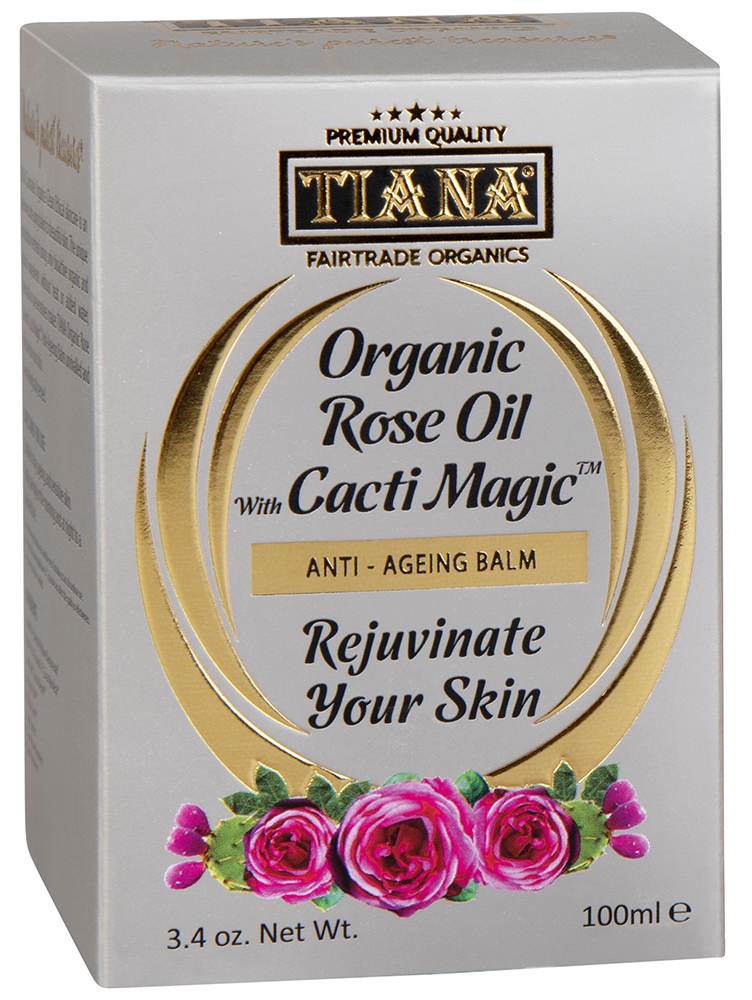 TIANA Fairtrade Organic Rose Oil Anti-Ageing Balm 100g, 3 for 2