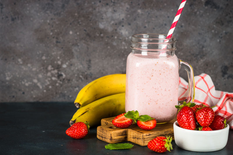 Antioxidant Banana and Strawberry Smoothie Recipe
