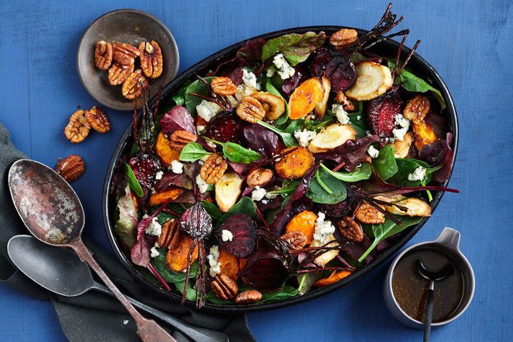 Roasted Winter Vegetables and Watercress Salad Recipe