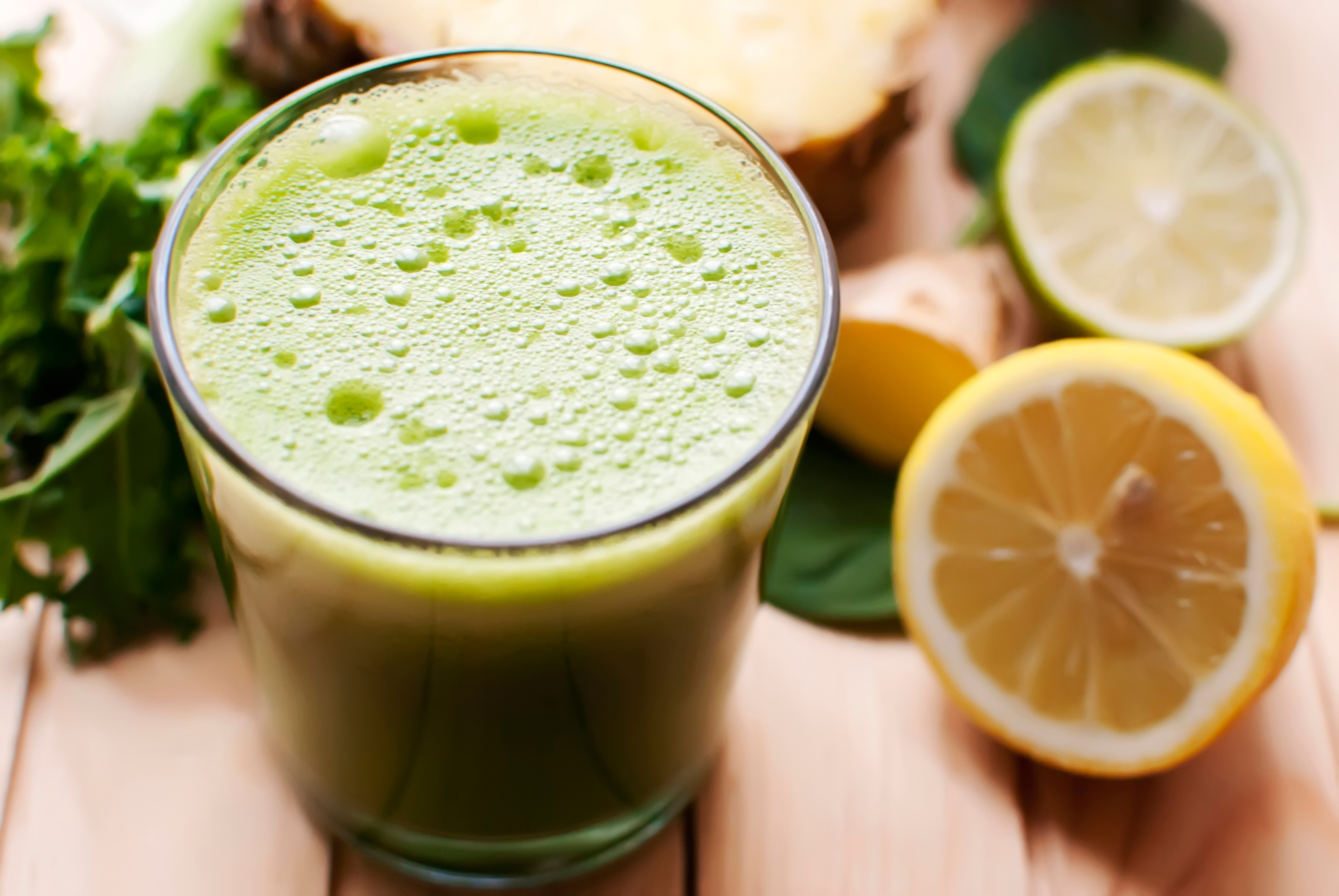Lime, Pineapple, Coconut and Ginger Smoothie