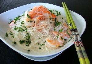 Thai Coconut Shrimps and Noodles Recipe