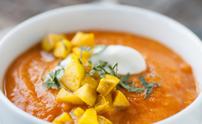Gingered Sweet Potatoes in Coconut Sauce