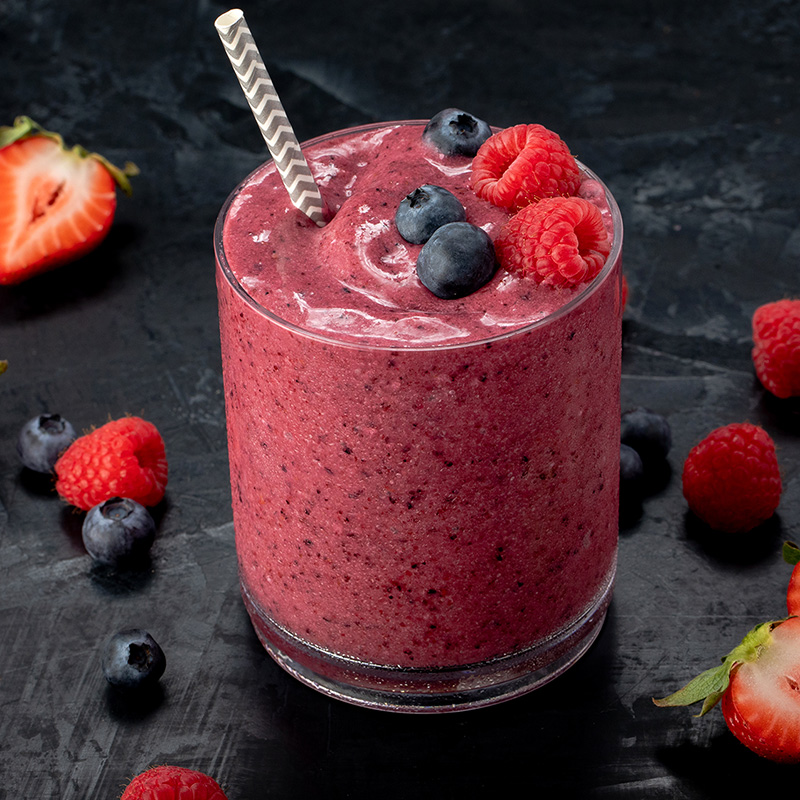 Berry Coconut Smoothie with MCT Recipe