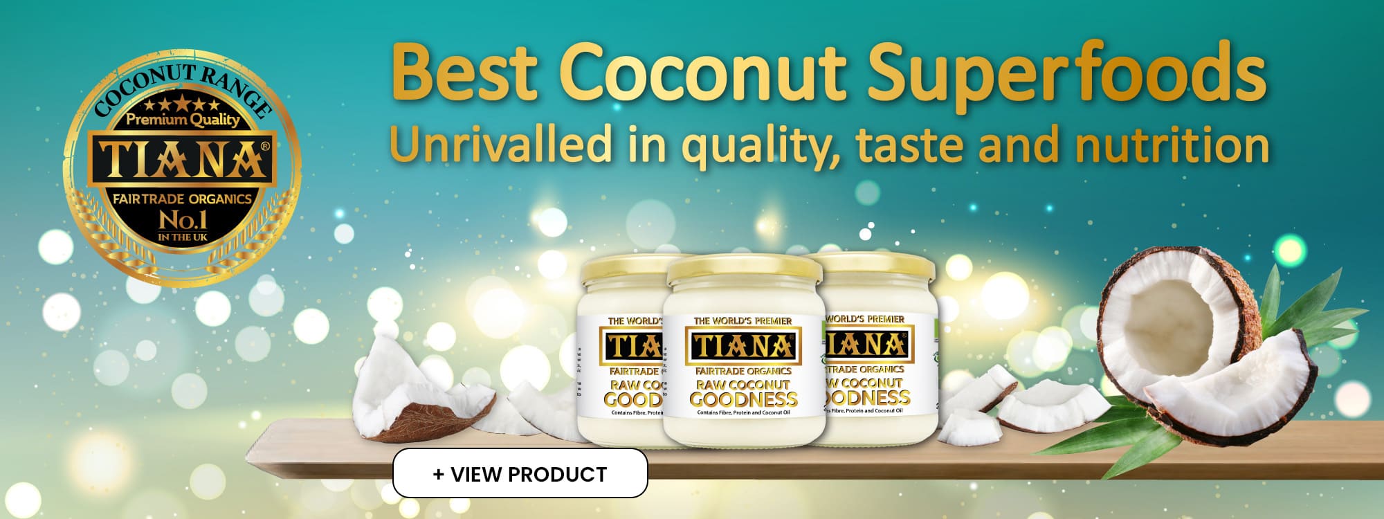 TIANA Fairtrade Organics raw coconut goodness
